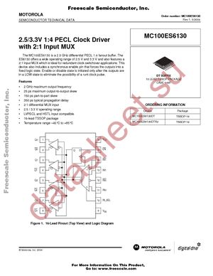 MC100ES6130DT datasheet  